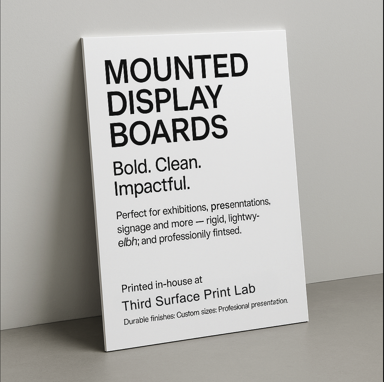 Foam board Display Boards
